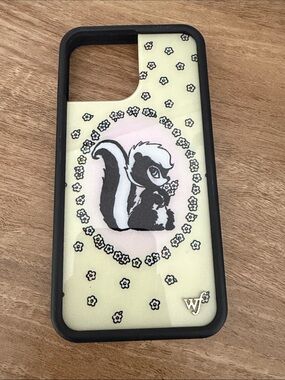 Wildflowers Yellow Black Skunk Floral iPhone Case 13 PRO MAX